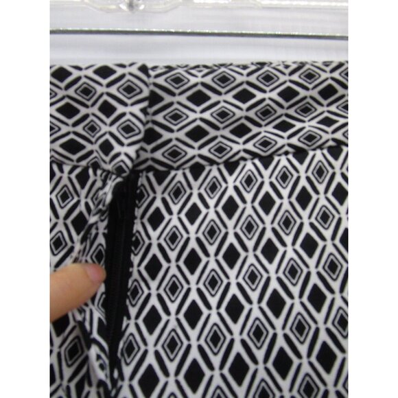 Laundry Shelli Segal Pants 8 White Straight Crop Career Stretch NEW - Picture 2 of 10